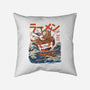 Great Ramen off Kanagawa-none removable cover throw pillow-ilustrata