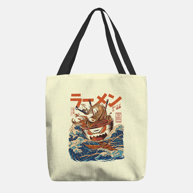 Great Ramen off Kanagawa-none basic tote-ilustrata