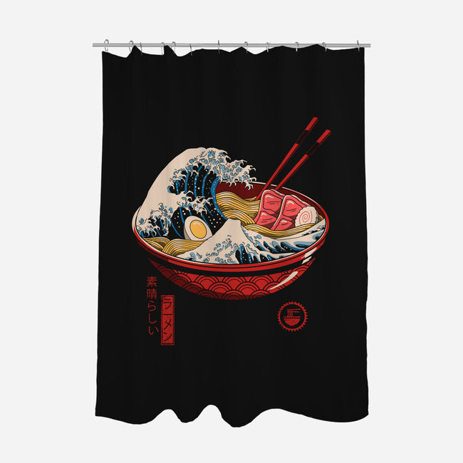 Great Ramen Wave-none polyester shower curtain-vp021