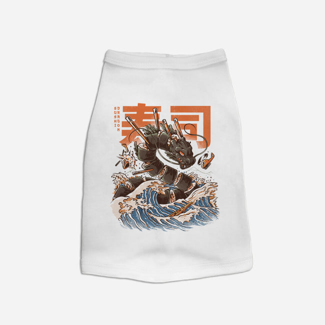 Great Sushi Dragon-dog basic pet tank-ilustrata