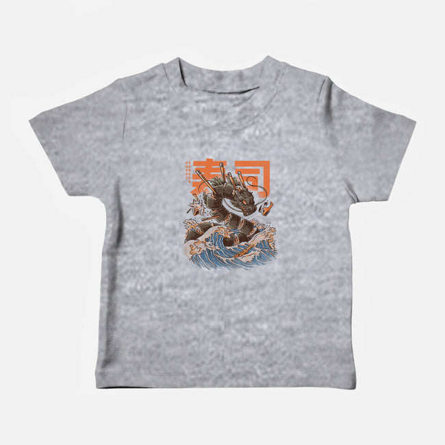 Great Sushi Dragon-baby basic tee-ilustrata