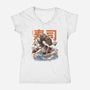 Great Sushi Dragon-womens v-neck tee-ilustrata