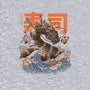 Great Sushi Dragon-dog basic pet tank-ilustrata
