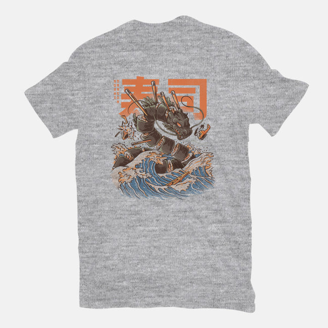 Great Sushi Dragon-womens fitted tee-ilustrata