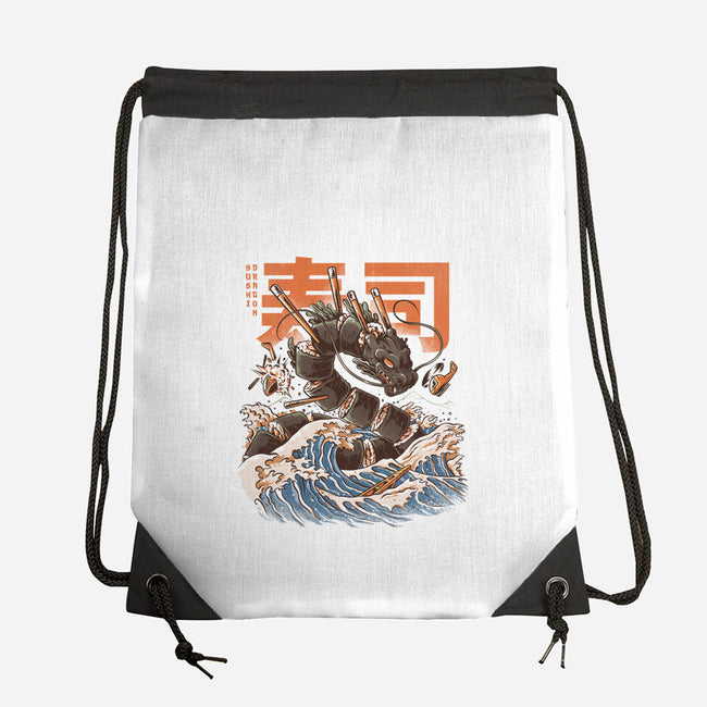 Great Sushi Dragon-none drawstring bag-ilustrata