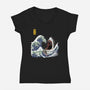 Great White off Amity-womens v-neck tee-ninjaink