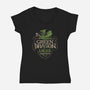 Green Dragon Lager-womens v-neck tee-CoryFreeman