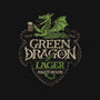 Green Dragon Lager-none removable cover w insert throw pillow-CoryFreeman