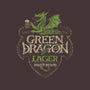 Green Dragon Lager-none removable cover w insert throw pillow-CoryFreeman