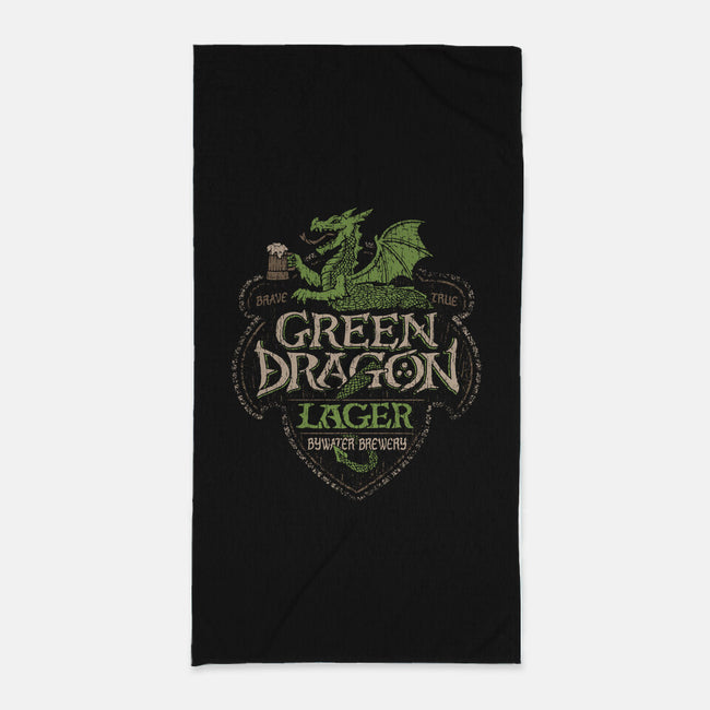 Green Dragon Lager-none beach towel-CoryFreeman