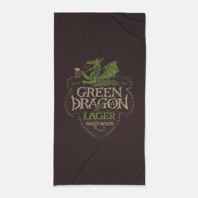 Green Dragon Lager-none beach towel-CoryFreeman