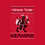 Greetings From Krampus-womens off shoulder tee-jozvoz