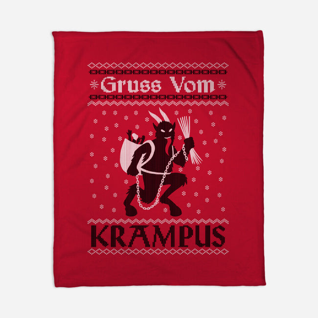 Greetings From Krampus-none fleece blanket-jozvoz