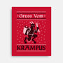 Greetings From Krampus-none stretched canvas-jozvoz
