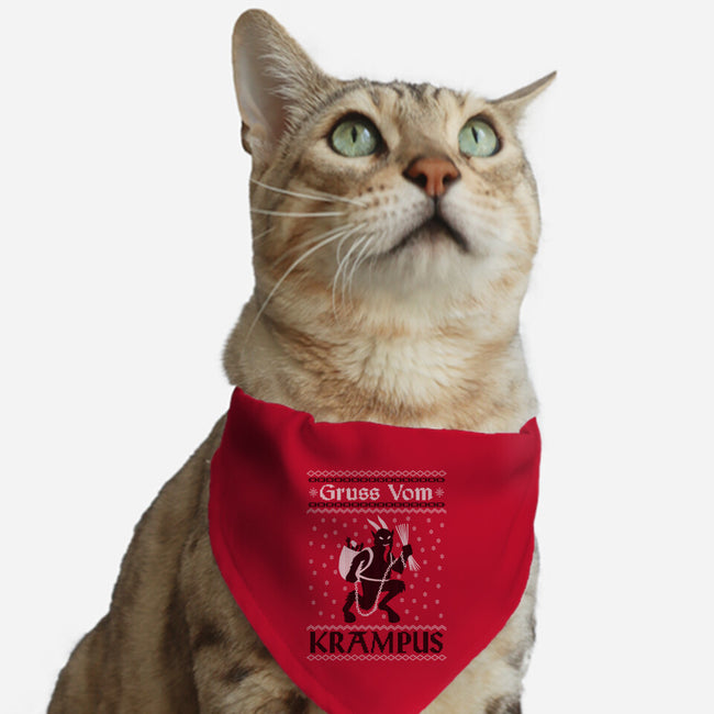 Greetings From Krampus-cat adjustable pet collar-jozvoz