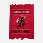 Greetings From Krampus-none polyester shower curtain-jozvoz