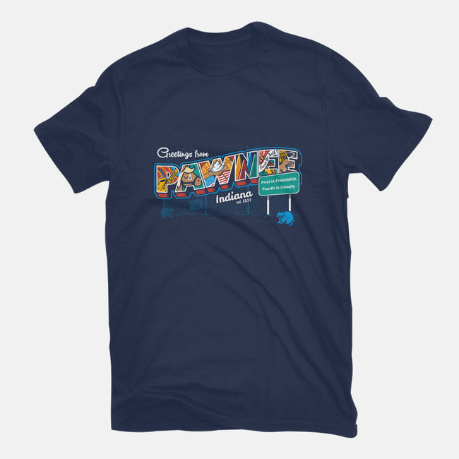 Greetings From Pawnee-mens heavyweight tee-Bamboota