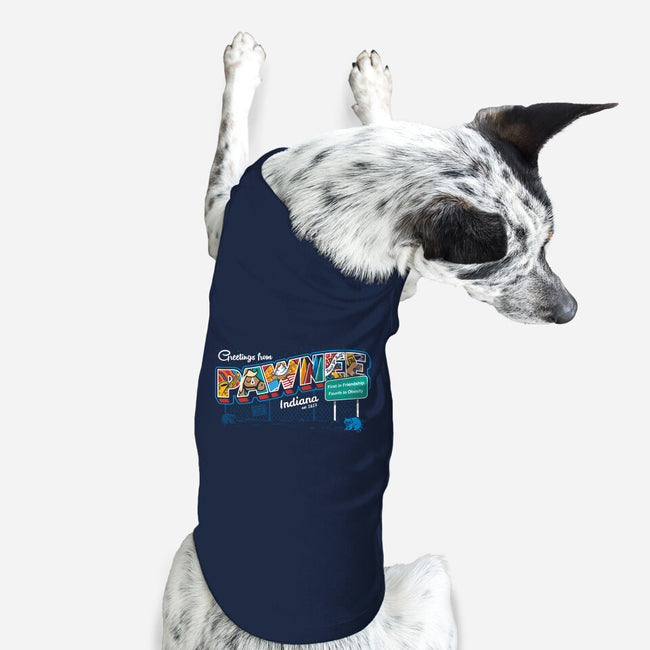 Greetings From Pawnee-dog basic pet tank-Bamboota
