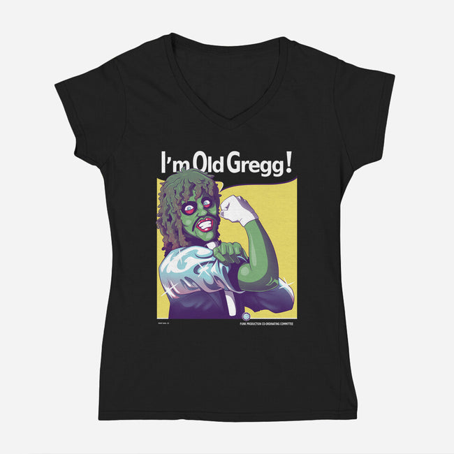 Gregg The Motherlicker-womens v-neck tee-KindaCreative