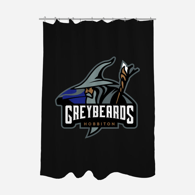Greybeards-none polyester shower curtain-ProlificPen