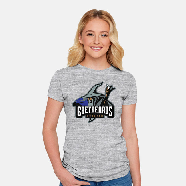 Greybeards-womens fitted tee-ProlificPen