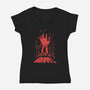 Groovy-womens v-neck tee-StevenToang