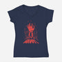 Groovy-womens v-neck tee-StevenToang
