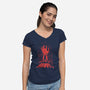 Groovy-womens v-neck tee-StevenToang
