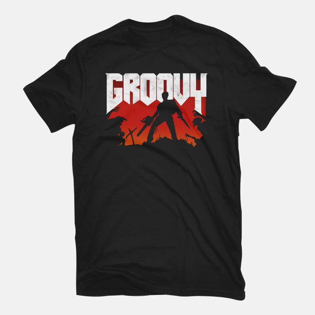 Groovy and Doomy-unisex basic tee-Manoss1995
