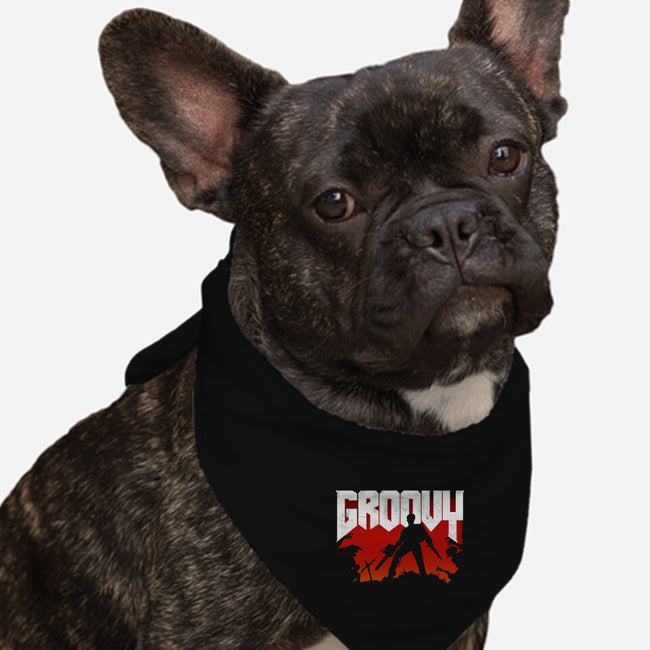 Groovy and Doomy-dog bandana pet collar-Manoss1995