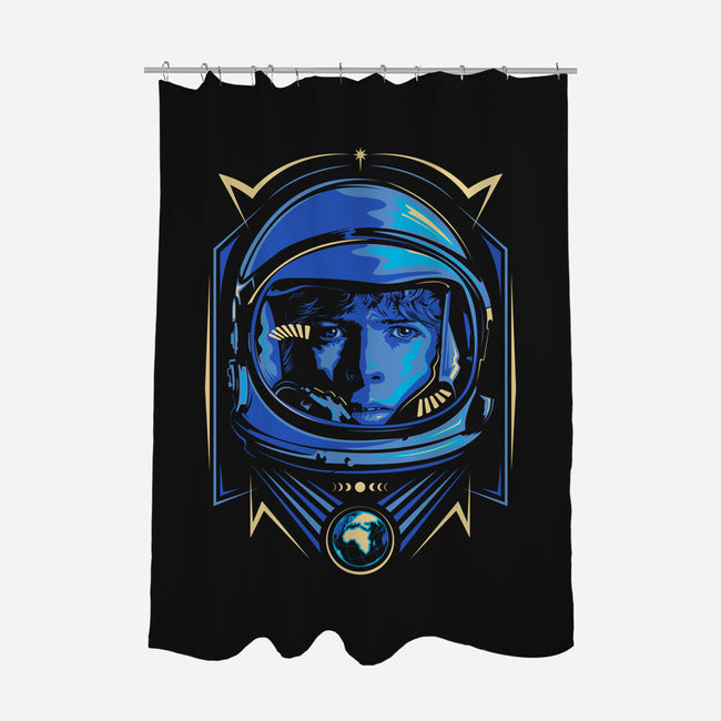 Ground Control-none polyester shower curtain-CappO