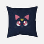 Guardian Cat-none removable cover w insert throw pillow-Le Chardonneret