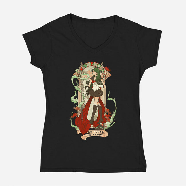 Guardian of Time-womens v-neck tee-Eriphyle