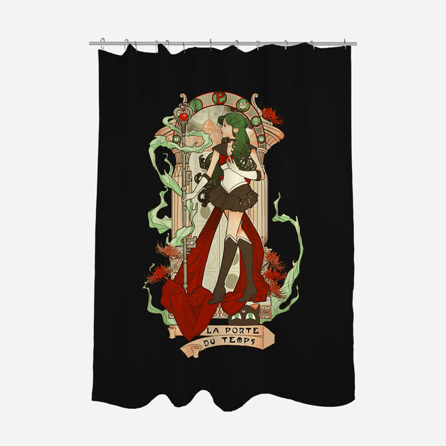 Guardian of Time-none polyester shower curtain-Eriphyle