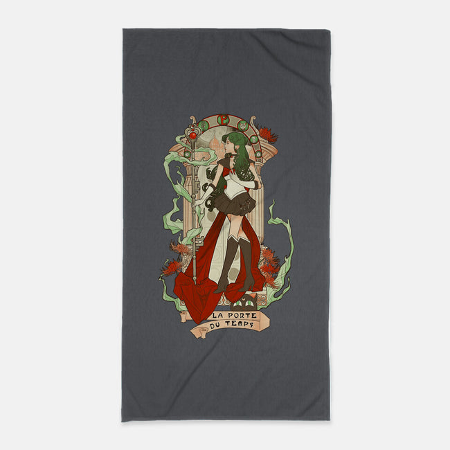 Guardian of Time-none beach towel-Eriphyle