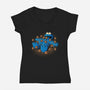 Gulliver Monster-womens v-neck tee-TonyCenteno