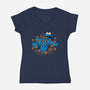 Gulliver Monster-womens v-neck tee-TonyCenteno