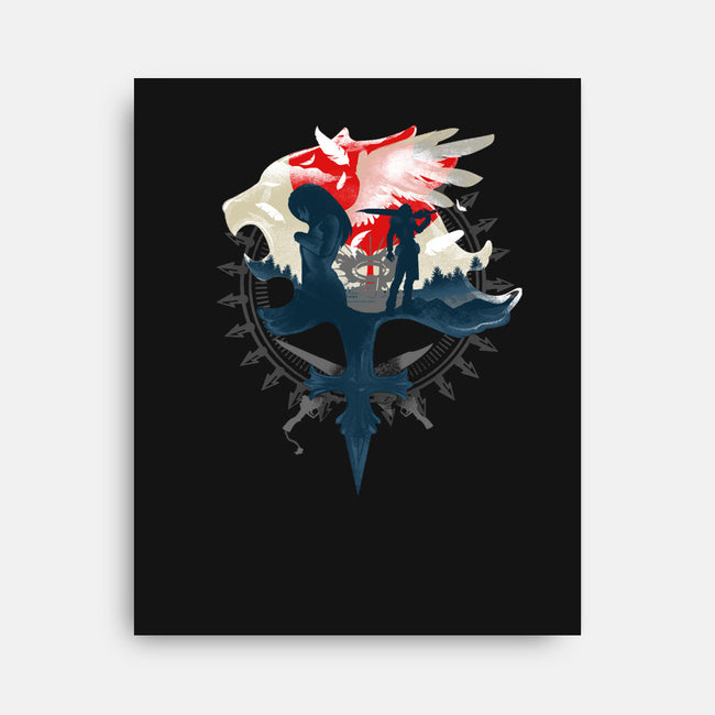 Gunblades and Angels-none stretched canvas-hypertwenty