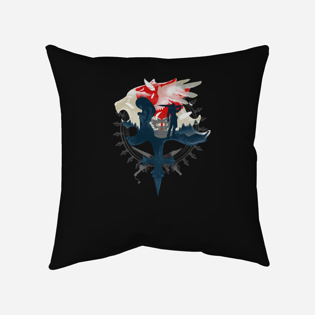 Gunblades and Angels-none removable cover w insert throw pillow-hypertwenty