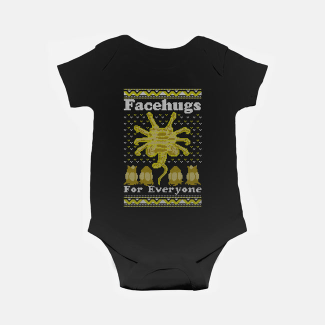 Face Hugs For Everyone-baby basic onesie-maped