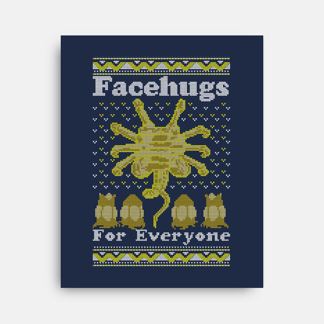Face Hugs For Everyone-none stretched canvas-maped