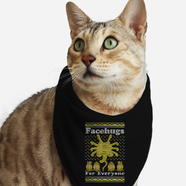 Face Hugs For Everyone-cat bandana pet collar-maped