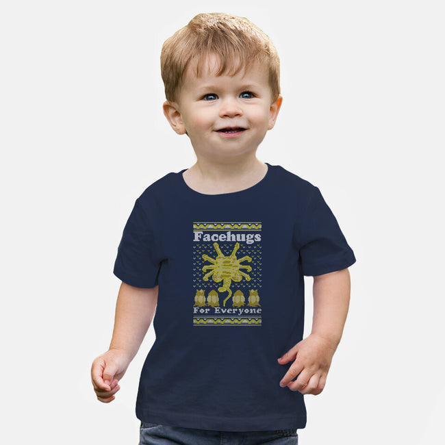 Face Hugs For Everyone-baby basic tee-maped