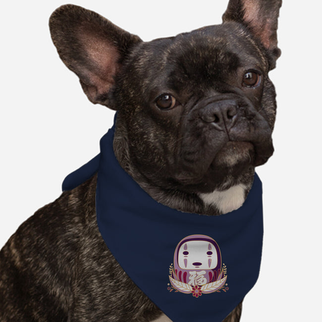 Faceless Daruma-dog bandana pet collar-Coconut_Design