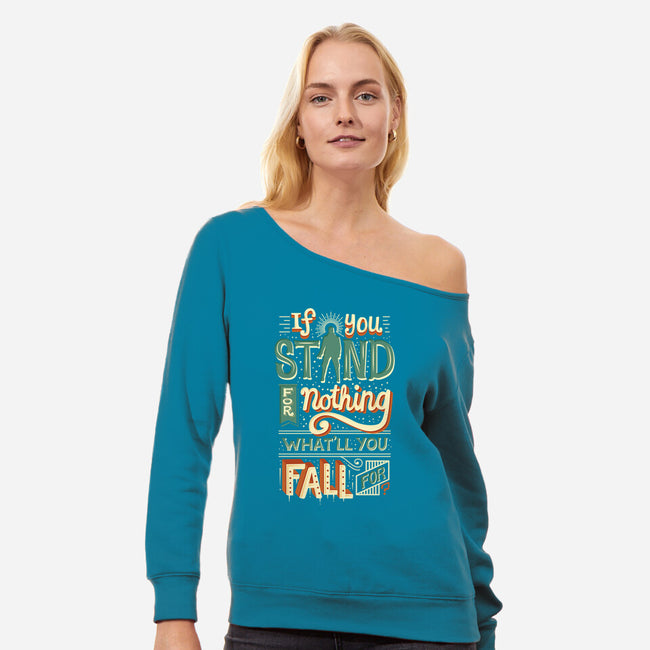 Fall-womens off shoulder sweatshirt-risarodil