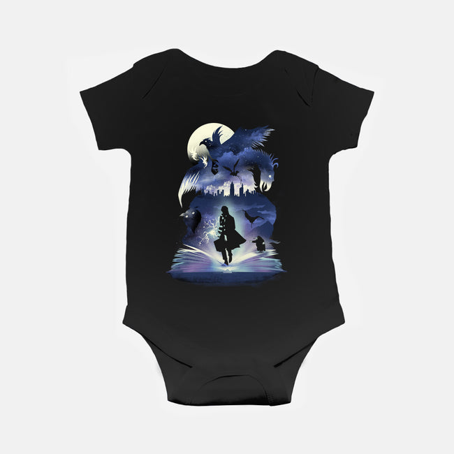 Fantastic Book of Magic-baby basic onesie-dandingeroz