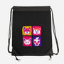 Fantastic Fox Friends-none drawstring bag-Miranda Dressler