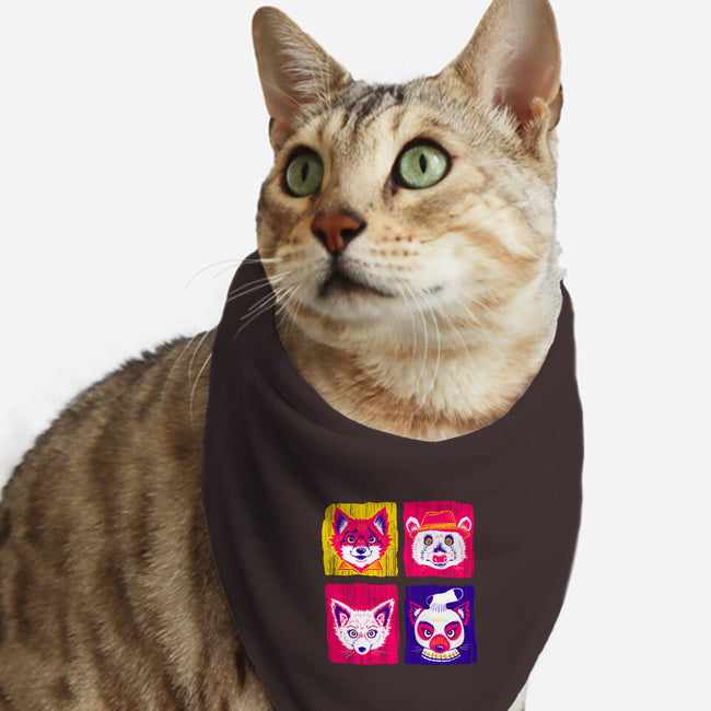 Fantastic Fox Friends-cat bandana pet collar-Miranda Dressler