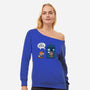 Fantastic Space-womens off shoulder sweatshirt-Ma_Lockser