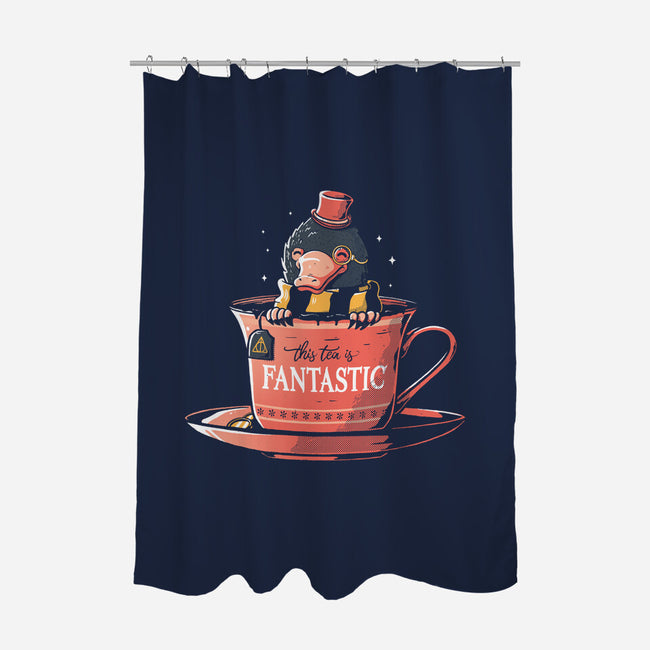 Fantastic Tea-none polyester shower curtain-eduely